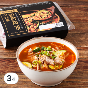 마이셰프 이차돌 된장찌개 1~2인분, 380g, 3개