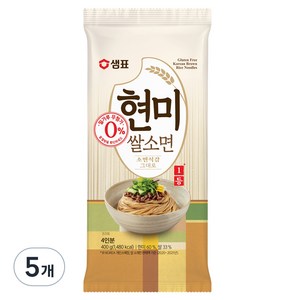 샘표국시 현미쌀소면, 400g, 5개