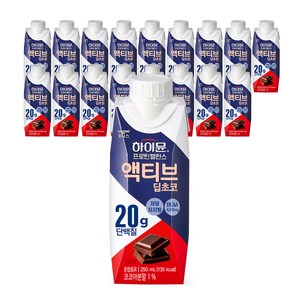 일동후디스 하이뮨 프로틴 밸런스 액티브 딥초코, 250ml, 18개