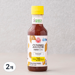 오뚜기 오리엔탈 저칼로리 드레싱, 320g, 2개