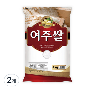 경기 여주쌀 백미, 4kg, 2개