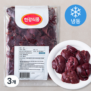 한강식품 닭간 (냉동), 1kg, 3개