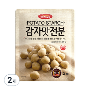 움트리 감자맛전분, 3kg, 2개