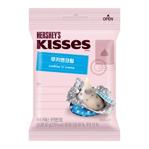 키세스 쿠키앤크림, 52g, 1개