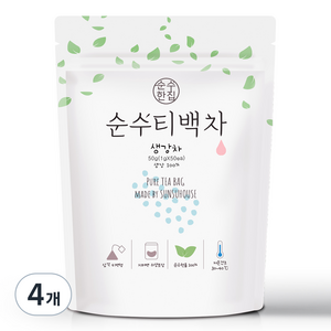 순수한집 생강차 삼각티백, 1g, 50개입, 4개