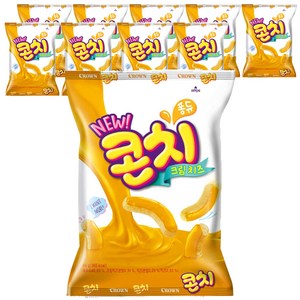 크라운 콘치 치즈크림, 66g, 10개