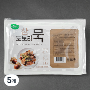 맑은물에 참도토리묵, 2kg, 5개