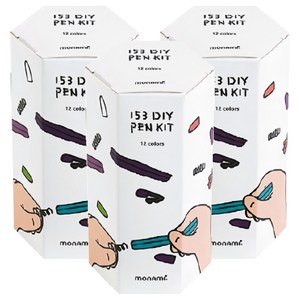 모나미 153 DIY 펜 키트 12종 세트, 혼합색상, 3세트