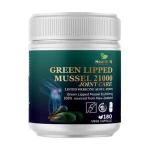 HealthN 뉴질랜드 초록입홍합 21000 조인트케어 250g, 1개, 180정