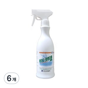 진로발효 바이오크린콜 75% 뿌리는 살균소독제, 450ml, 6개