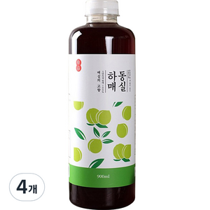 하동 매실원액, 900ml, 4개