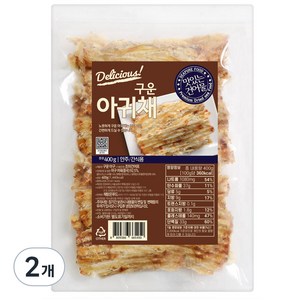 해맑은푸드 구운아귀채, 400g, 2개