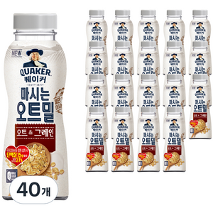 퀘이커 마시는 오트밀 오트&그레인, 50g, 50ml, 40개