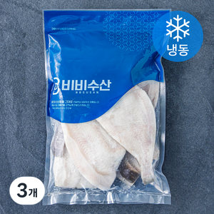 비비수산 깔끔하게 손질된 가자미 (냉동), 3개, 1kg