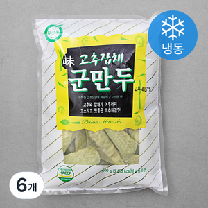 푸르온 맛 고추잡채 군만두 (냉동), 1500g, 6개