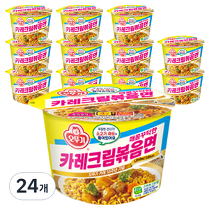 오뚜기 카레크림 볶음면 용기 120g, 24개