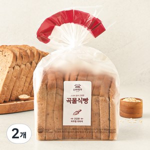 신라명과 아침엔 곡물식빵, 400g, 2개