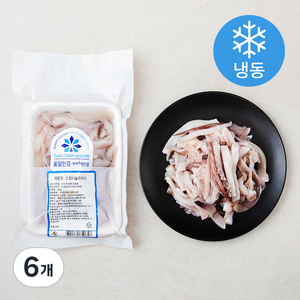 국내산 오징어슬라이스 (냉동), 400g, 6개