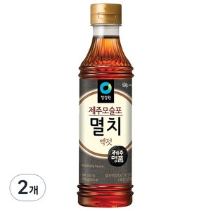 청정원 제주모슬포멸치액젓, 750g, 2개