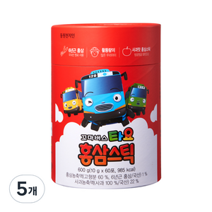 천지인 꼬마버스 타요 홍삼스틱, 600g, 5개