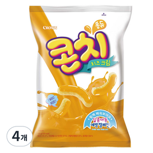 크라운 콘치 치즈크림, 135g, 4개