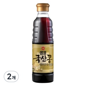 샘표 국산콩 양조간장, 500ml, 2개