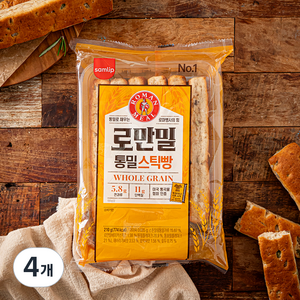 삼립 로만밀 통밀 스틱빵, 210g, 4개