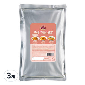 쉐프원 로제 떡볶이 분말, 1kg, 3개