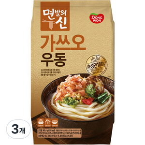 동원 면발의신 가쓰오우동 2인분, 385.6g, 3개