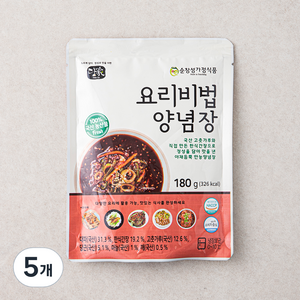 담가 요리비법 양념장, 180g, 5개