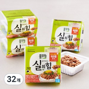 풀무원 국내산 콩 생나또, 49.5g, 32개