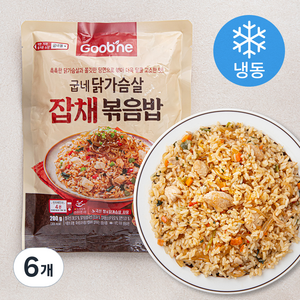 굽네 닭가슴살 잡채볶음밥 (냉동), 200g, 6개