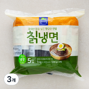 면사랑 냉장 칡냉면 5인분, 1kg, 3개