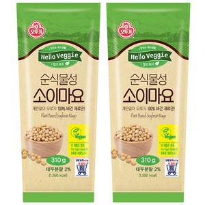 오뚜기 순식물성 소이마요, 310g, 2개