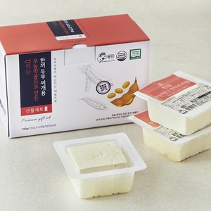 한둘 무농약콩으로 만든 한끼 두부 찌개용, 120g, 6개
