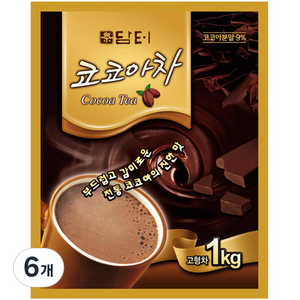 담터 코코아차 분말, 1kg, 1개입, 6개