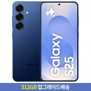 [256GB → 512GB 업그레이드] 갤럭시 S25 자급제 SM-S931N, 네이비, 256GB