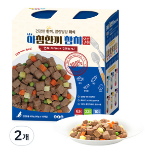 오아오 반려동물 아침한끼 참치 오븐 구이 화식 습식사료, 생선, 600g, 2개