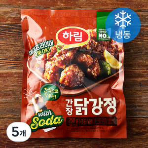 하림 간장 닭강정 (냉동), 250g, 5개