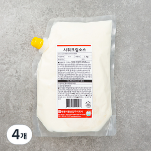 사워크림소스, 1kg, 4개