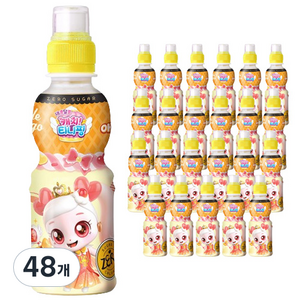 웅진 캐치 티니핑 제로 애플망고 음료, 200ml, 48개