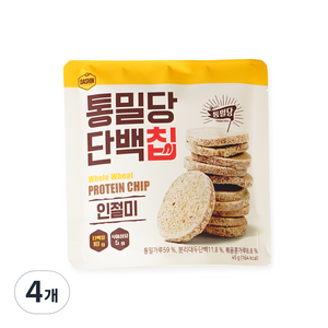 다신 통밀당 단백칩 인절미, 45g, 4개