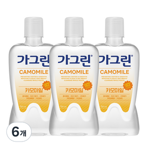 가그린 카모마일 구강청결제, 750ml, 6개