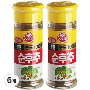 오뚜기 순후추, 45g, 6개