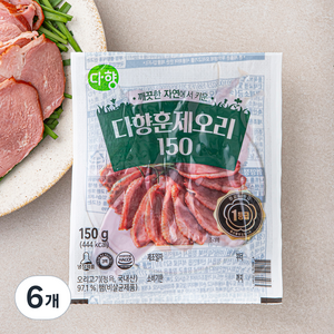 다향오리 훈제오리 슬라이스, 150g, 6개