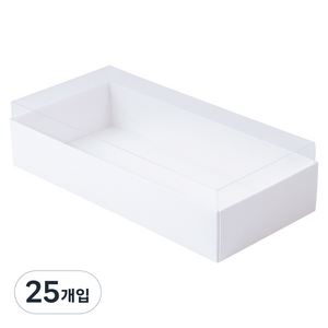 봄91 투명 PET덮개 마카롱 상자 대 22 x 10.3 x 5.3 cm, 25개입