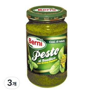 Berni 바질 페스토, 195g, 3개