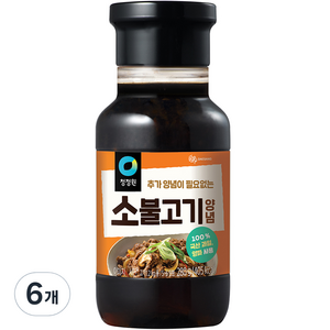 청정원 명가 소불고기 양념, 280g, 6개