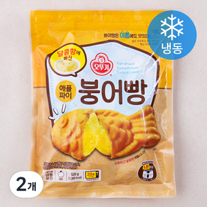 오뚜기 달콤함에 빠진 애플파이 붕어빵 (냉동), 520g, 2개