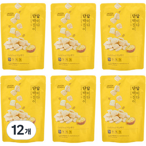 자연공유 단백질이 답이다 고단백 스낵 마늘빵맛, 50g, 12개